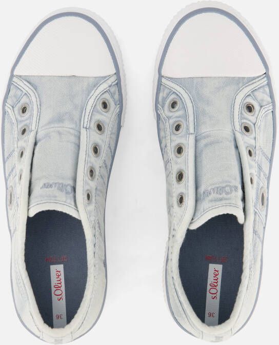 s.Oliver Sneakers blauw Textiel