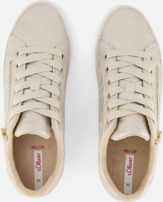 s.Oliver Sneakers goud Synthetisch