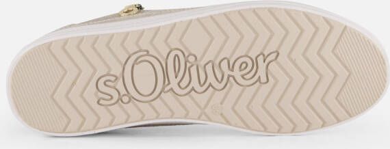 s.Oliver Sneakers goud Synthetisch