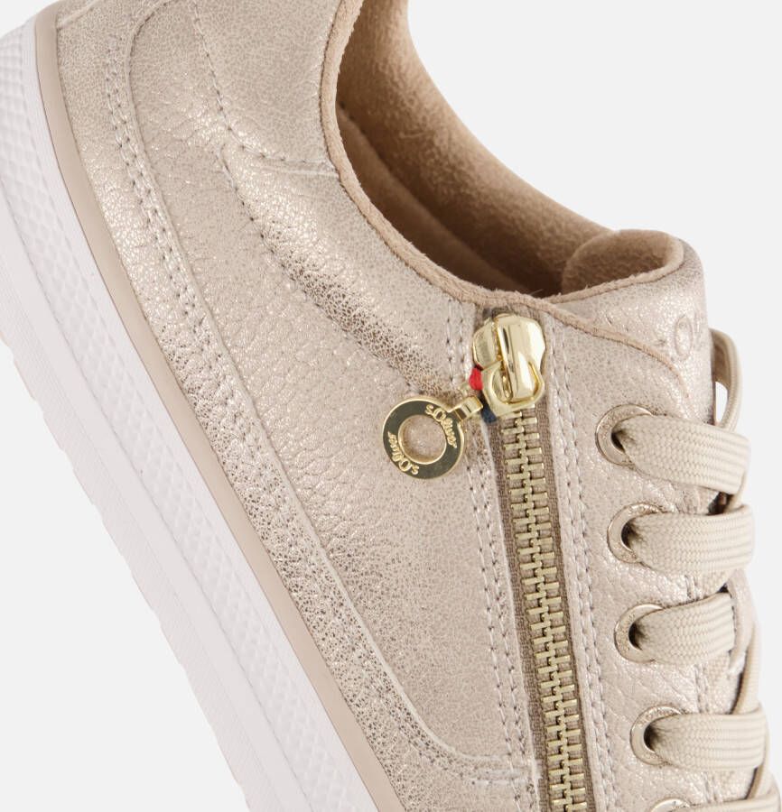 s.Oliver Sneakers goud Synthetisch