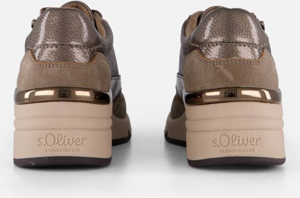 s.Oliver Sneakers taupe Synthetisch
