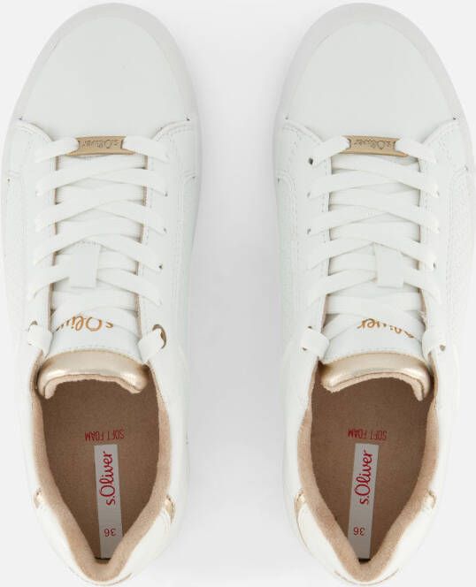 s.Oliver Sneakers wit Synthetisch