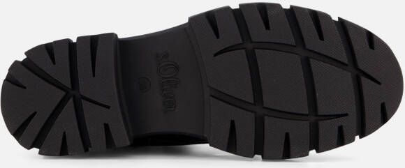 s.Oliver Veterboots zwart Synthetisch