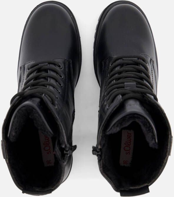 s.Oliver Veterboots zwart Synthetisch