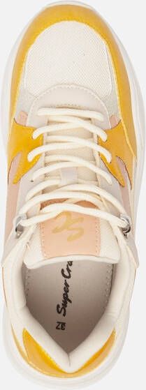 Supercracks Haylee sneakers geel Imitatieleer - Schoenen.nl