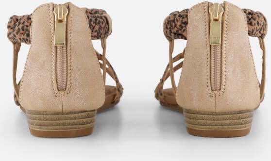 Supercracks Sandalen beige Textiel