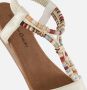 Supercracks Sandalen beige Textiel - Thumbnail 4