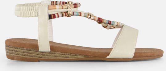Supercracks Sandalen beige Textiel