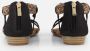 Supercracks Sandalen zwart Textiel - Thumbnail 2