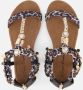 Supercracks Sandalen zwart Textiel - Thumbnail 3
