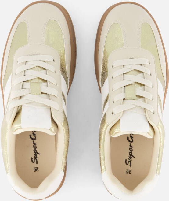Supercracks Sneakers goud Synthetisch