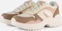 Supercracks dames dad sneakers beige roze Uitneembare zool - Thumbnail 4