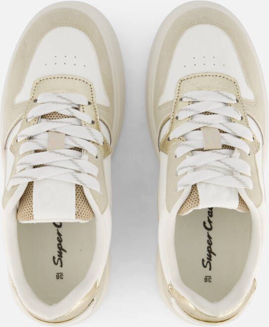 Supercracks Sneakers goud Synthetisch