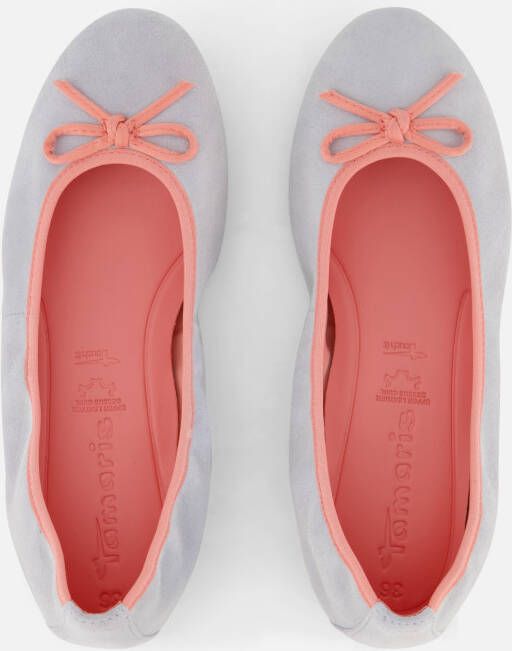 tamaris Ballerina's blauw Leer