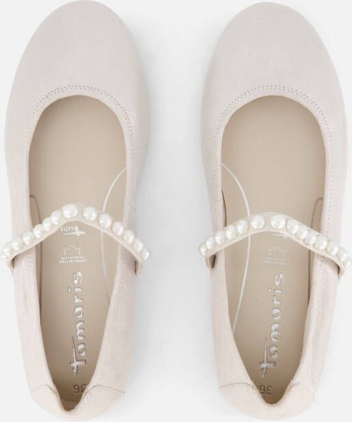 tamaris Ballerina's zilver Leer