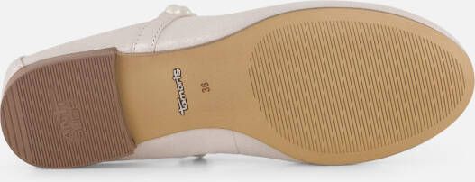 tamaris Ballerina's zilver Leer