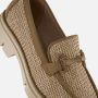 Tamaris Vegan geweven loafer met bruine accenten Beige Dames - Thumbnail 10