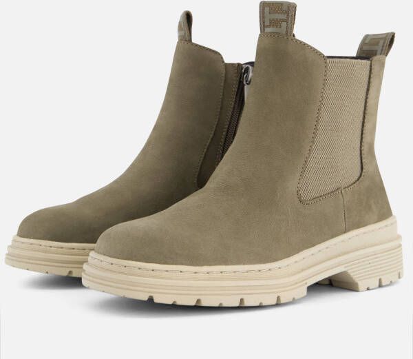 tamaris Chelsea boots groen Leer