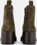 Tamaris Paarse Leren Enkellaars met Trendy 6cm Hak en Rits Paars Dames - Thumbnail 10