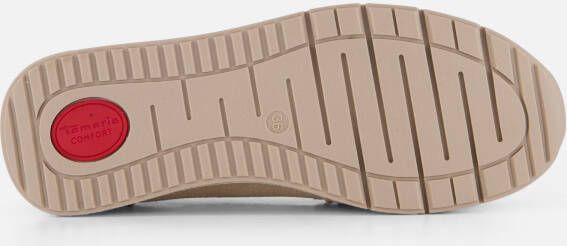 tamaris Comfort Instappers beige Leer