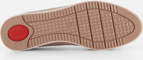 tamaris Comfort Instappers beige Textiel
