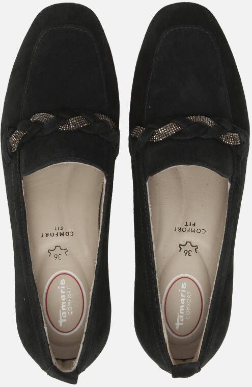 tamaris Comfort Instappers blauw Leer