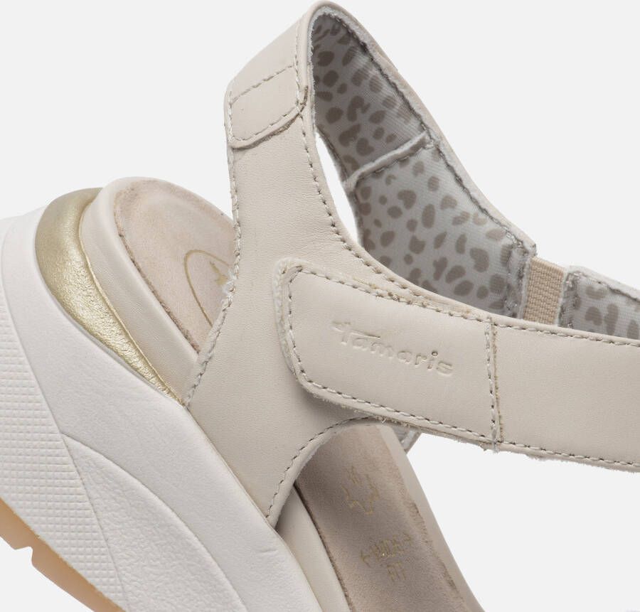 tamaris Comfort Sandalen beige Leer