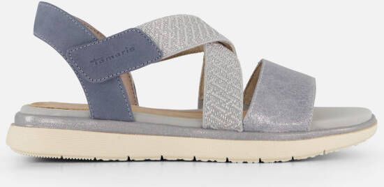 tamaris Comfort Sandalen blauw Leer