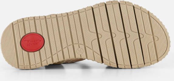 tamaris Comfort Sandalen goud Leer