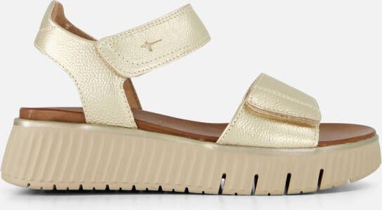 tamaris Comfort Sandalen goud Leer