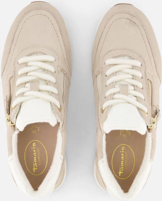tamaris Comfort Sneakers beige Synthetisch