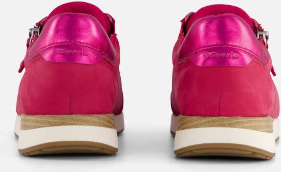 tamaris Comfort Sneakers roze Leer