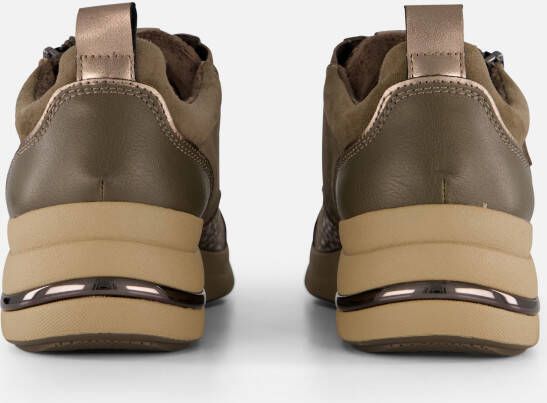 tamaris Comfort Sneakers taupe Leer