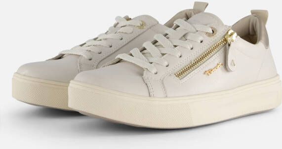 tamaris Comfort Sneakers wit Leer