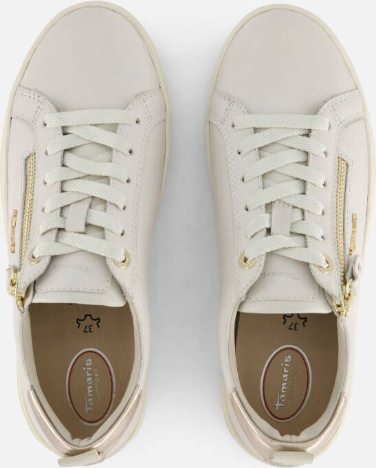 tamaris Comfort Sneakers wit Leer