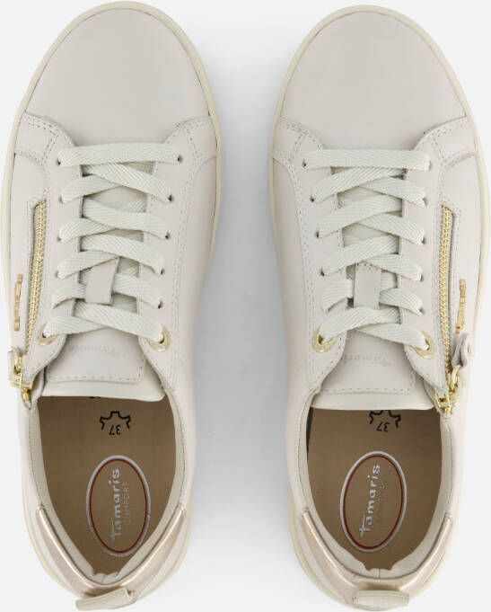 tamaris Comfort Sneakers wit Leer