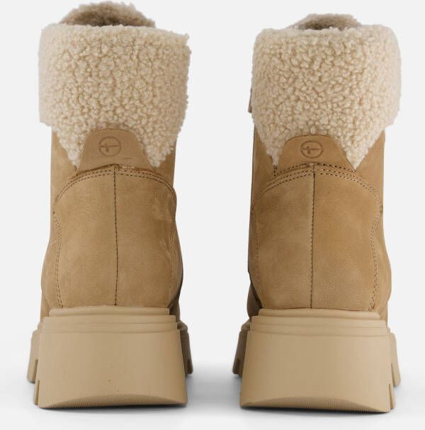 tamaris Enkellaarsjes beige Leer