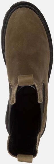 tamaris Chelsea boots groen Leer 182227