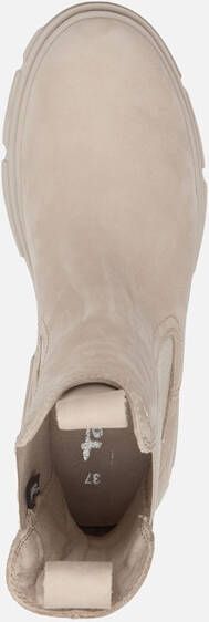 tamaris Chelsea boots taupe Leer