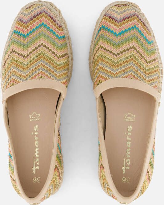 tamaris Espadrilles beige Textiel