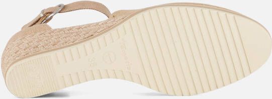 tamaris Espadrilles beige Textiel