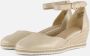 Tamaris Gouden Champagne Leren Espadrille met Klittenband Yellow Dames - Thumbnail 4
