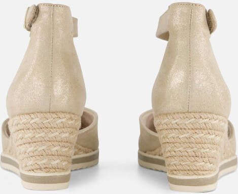 tamaris Espadrilles goud Leer