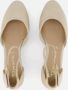 Tamaris Gouden Champagne Leren Espadrille met Klittenband Yellow Dames - Thumbnail 6