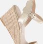 Tamaris Espadrilles met hak goud Textiel Dames - Thumbnail 12