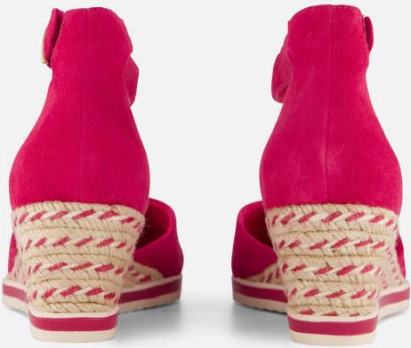 tamaris Espadrilles roze Leer