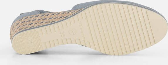 tamaris Espadrilles Sleehak blauw Leer