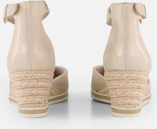 tamaris Espadrilles Sleehak goud Leer