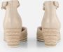 Tamaris Gouden Champagne Leren Espadrille met Klittenband Yellow Dames - Thumbnail 5