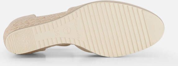 tamaris Espadrilles Sleehak goud Leer